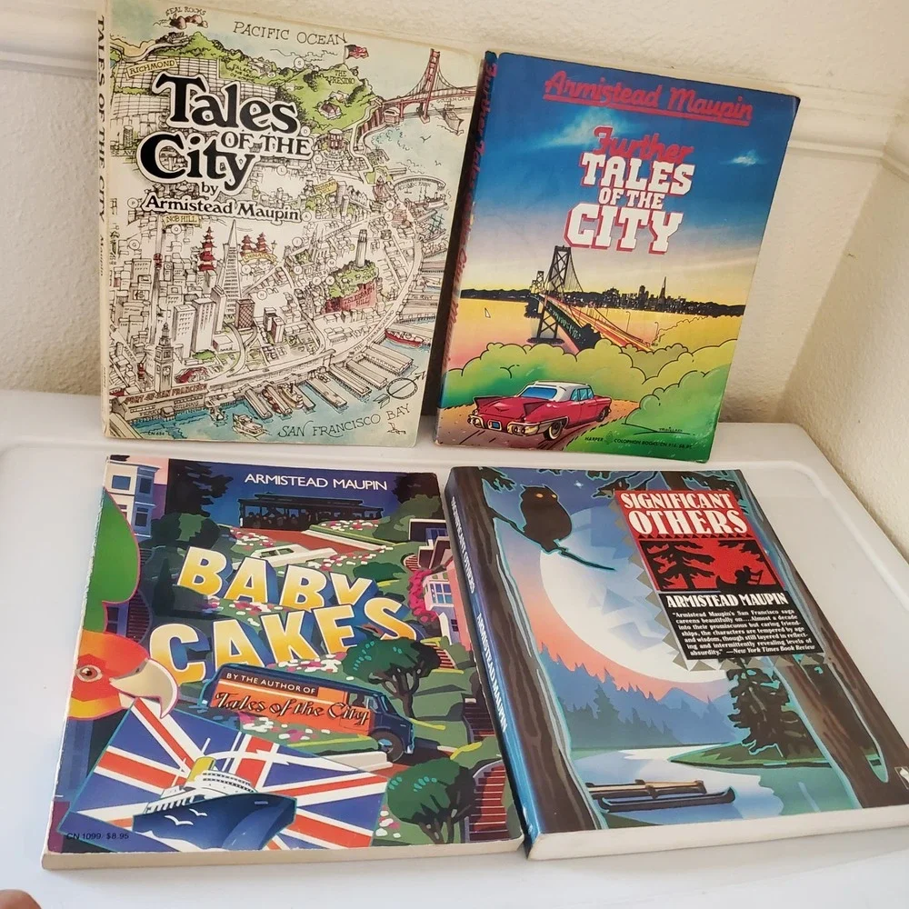 Armistead Maupin Tales of the City 4 Book Lot Vintage Paperbacks Harper Colophon